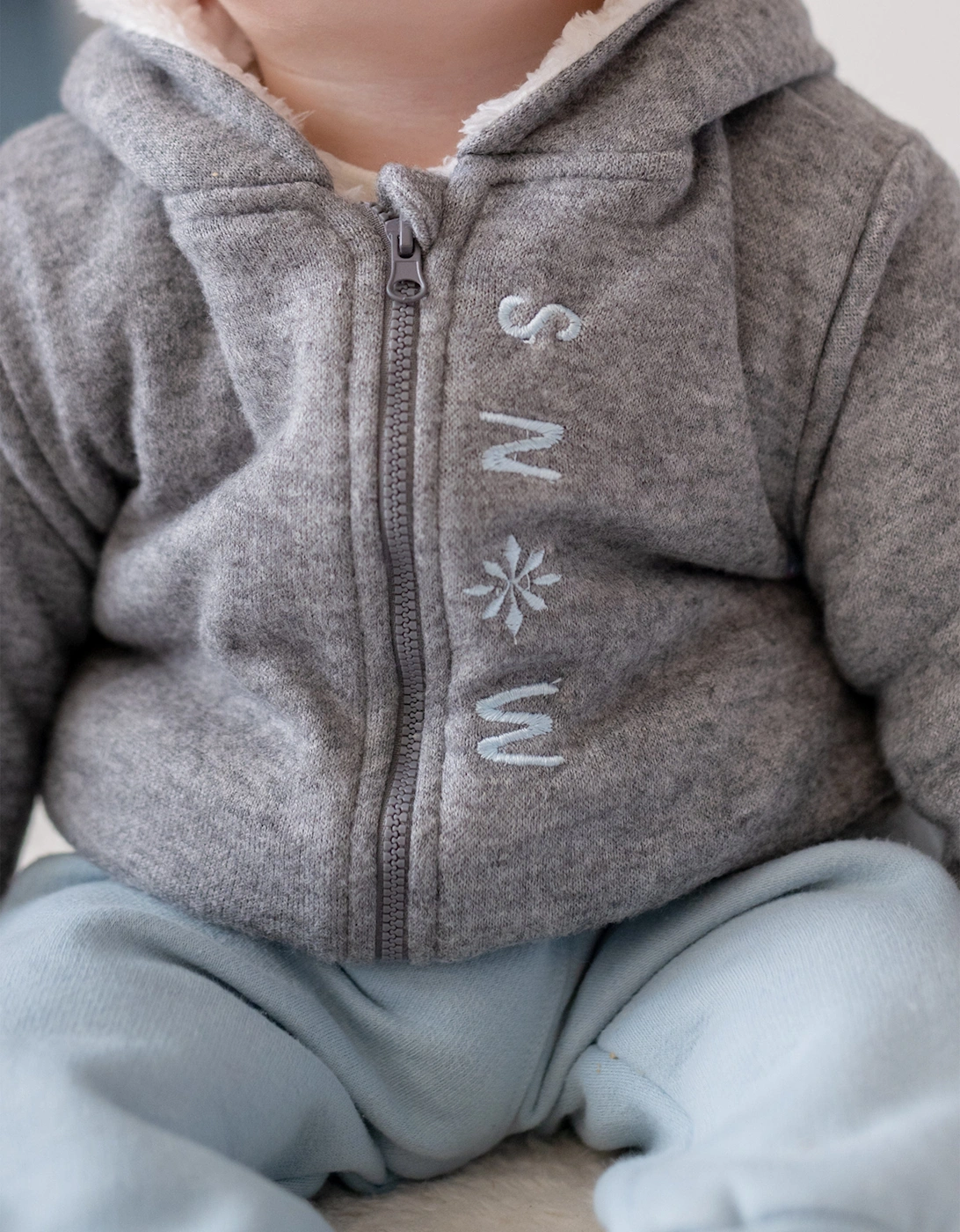 Baby Boys Snow Print 3 Piece Set in Blue