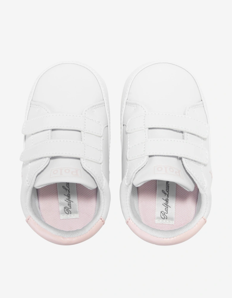 Baby Girls Heritage Court II Trainers in White