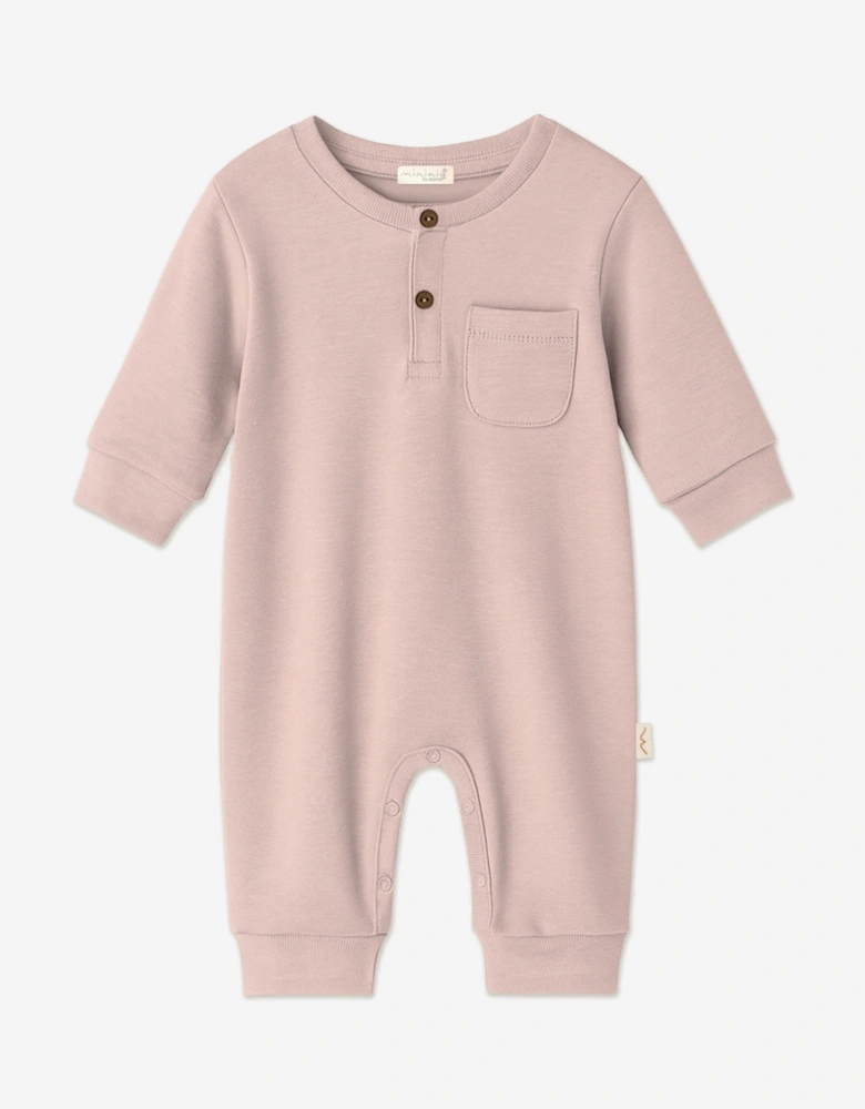 Baby Girls Organic Cotton Romper in Pink