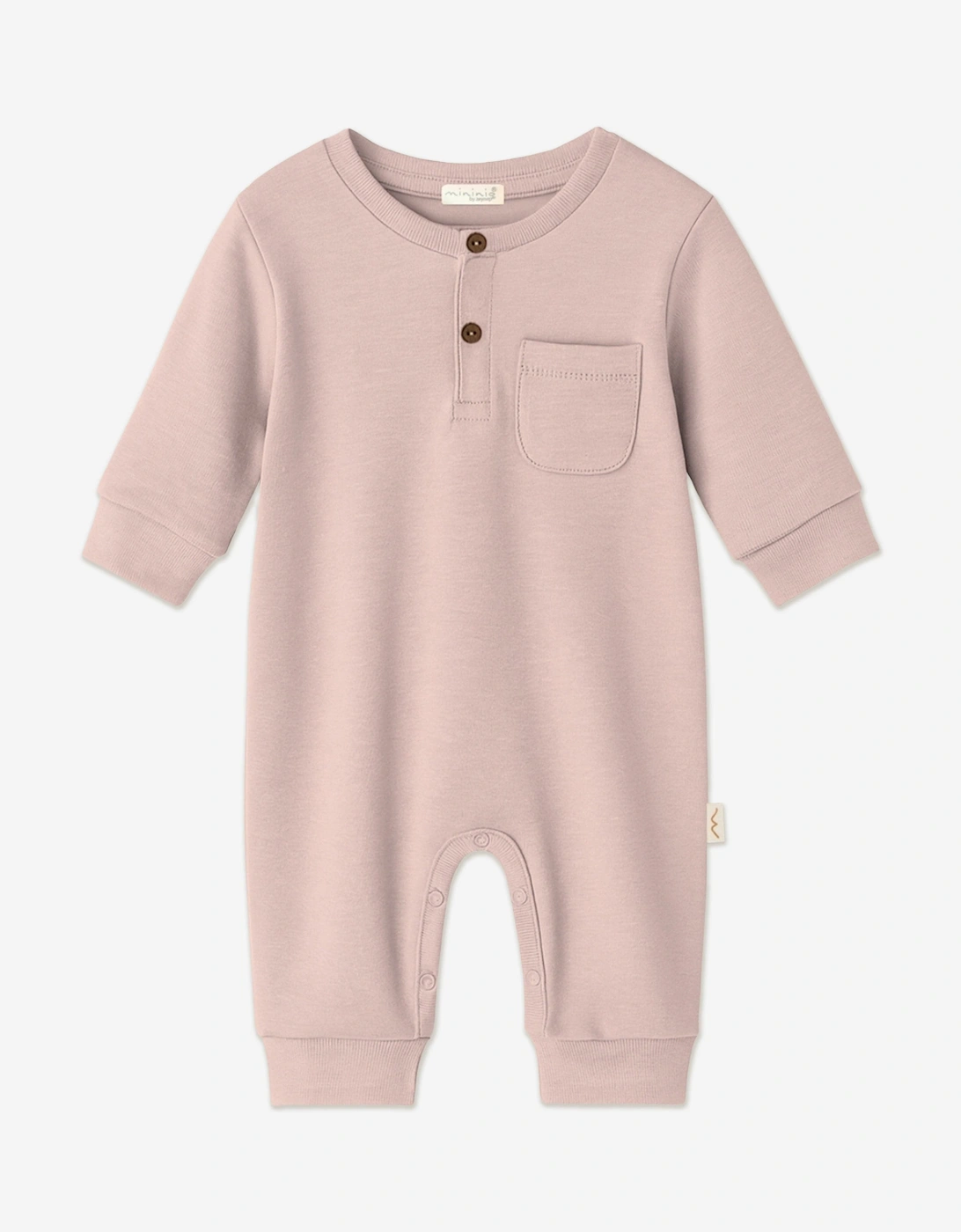 Baby Girls Organic Cotton Romper in Pink, 5 of 4
