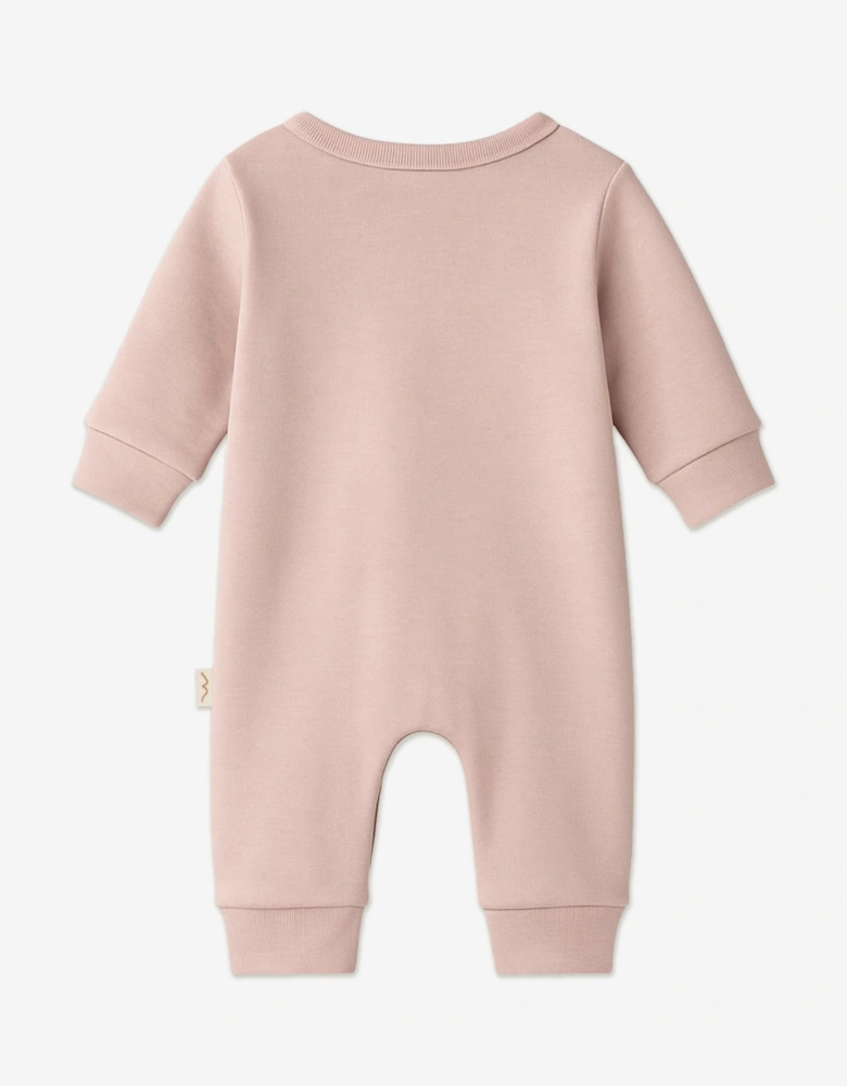 Baby Girls Organic Cotton Romper in Pink