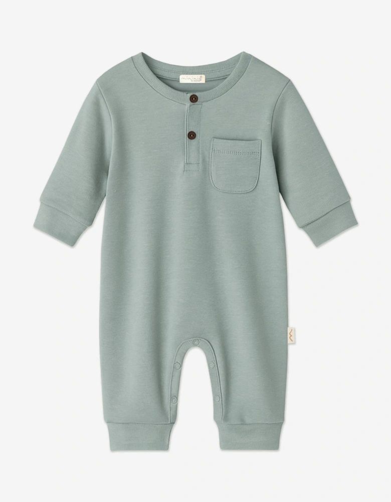 Baby Organic Cotton Romper in Green