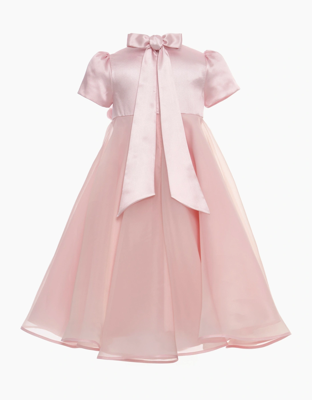 Girls Chiffon Flower Dress in Pink