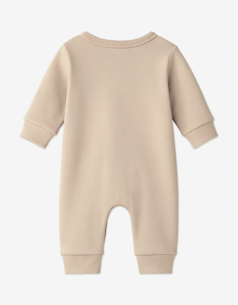 Baby Organic Cotton Romper in Beige