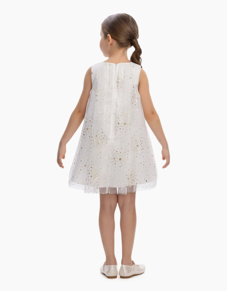 Girls Occasion Dress and Cape Set in Ivory