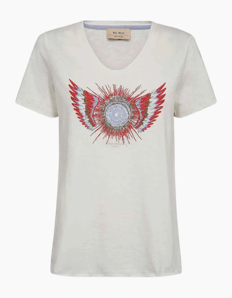 Romi Gethi glam tee in white