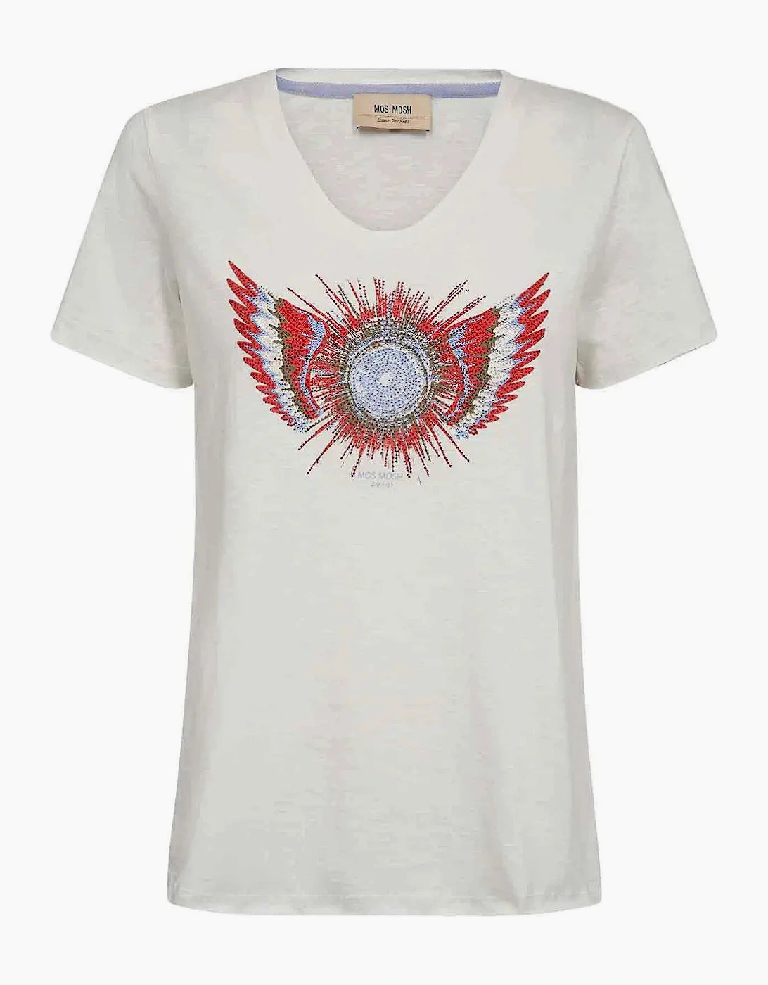 Romi Gethi glam tee in white