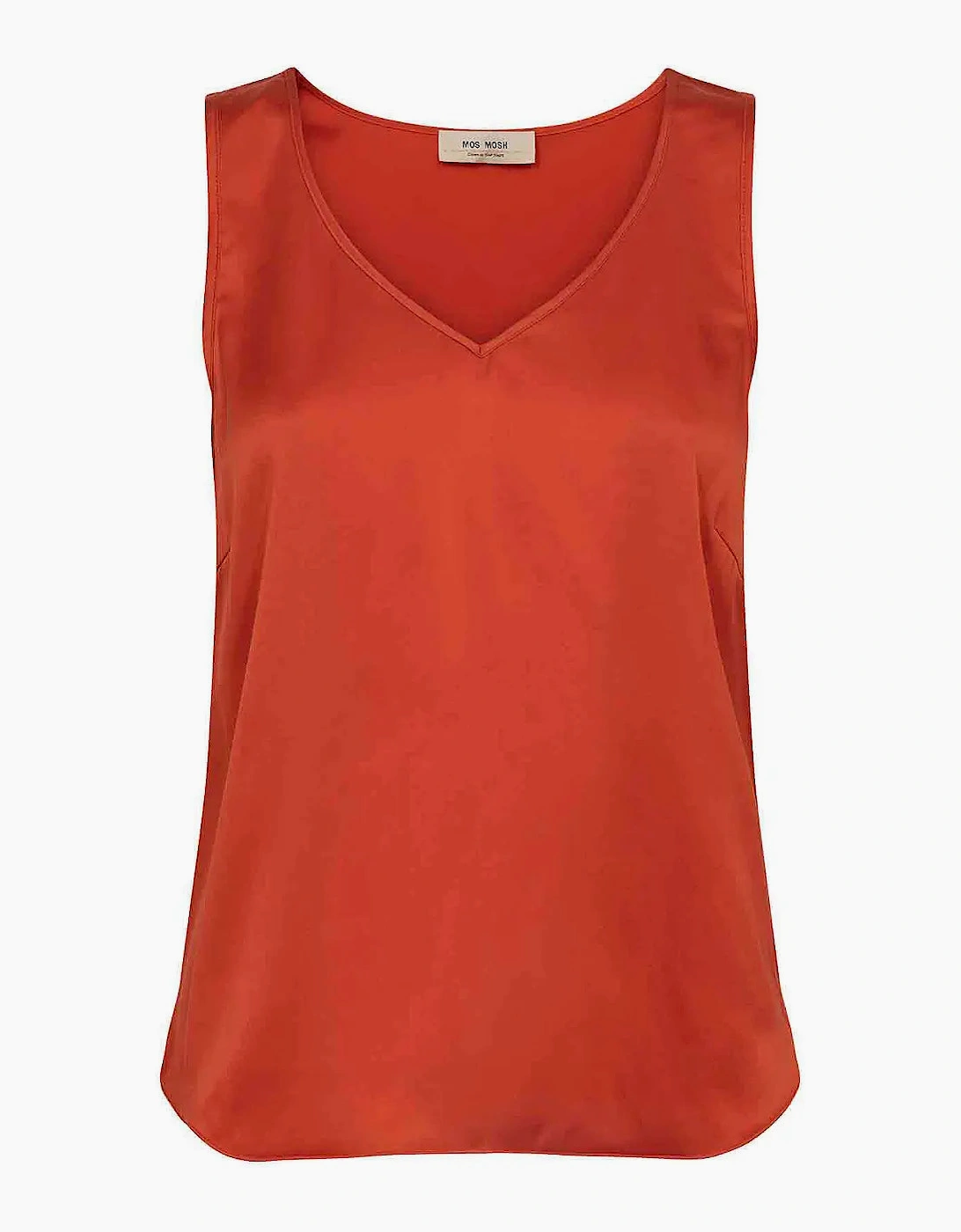 Astrid stretch silk camisole in spicy orange, 2 of 1