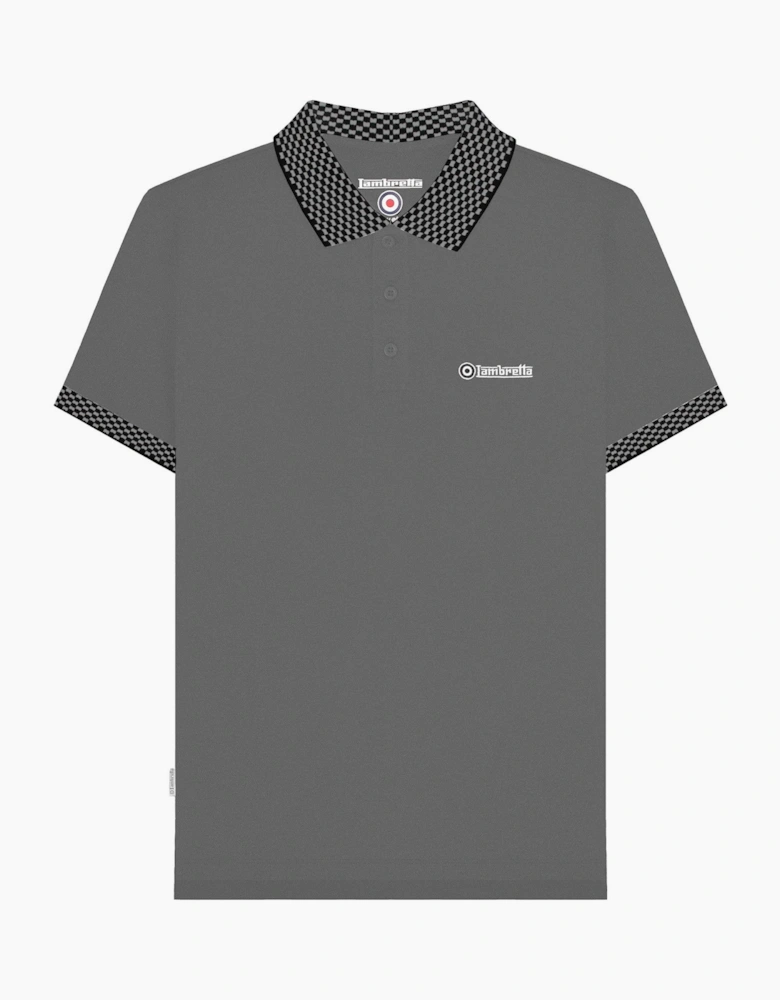 Lambretta Mens Two Tone Short Sleeve Polo Shirt