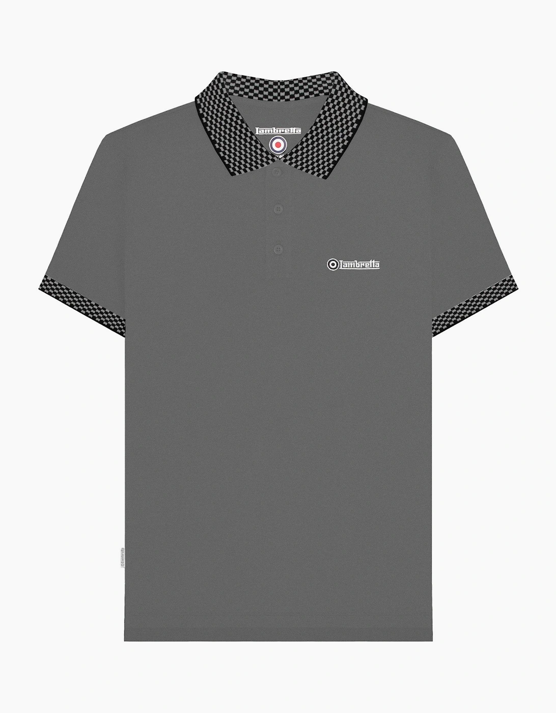 Lambretta Mens Two Tone Short Sleeve Polo Shirt
