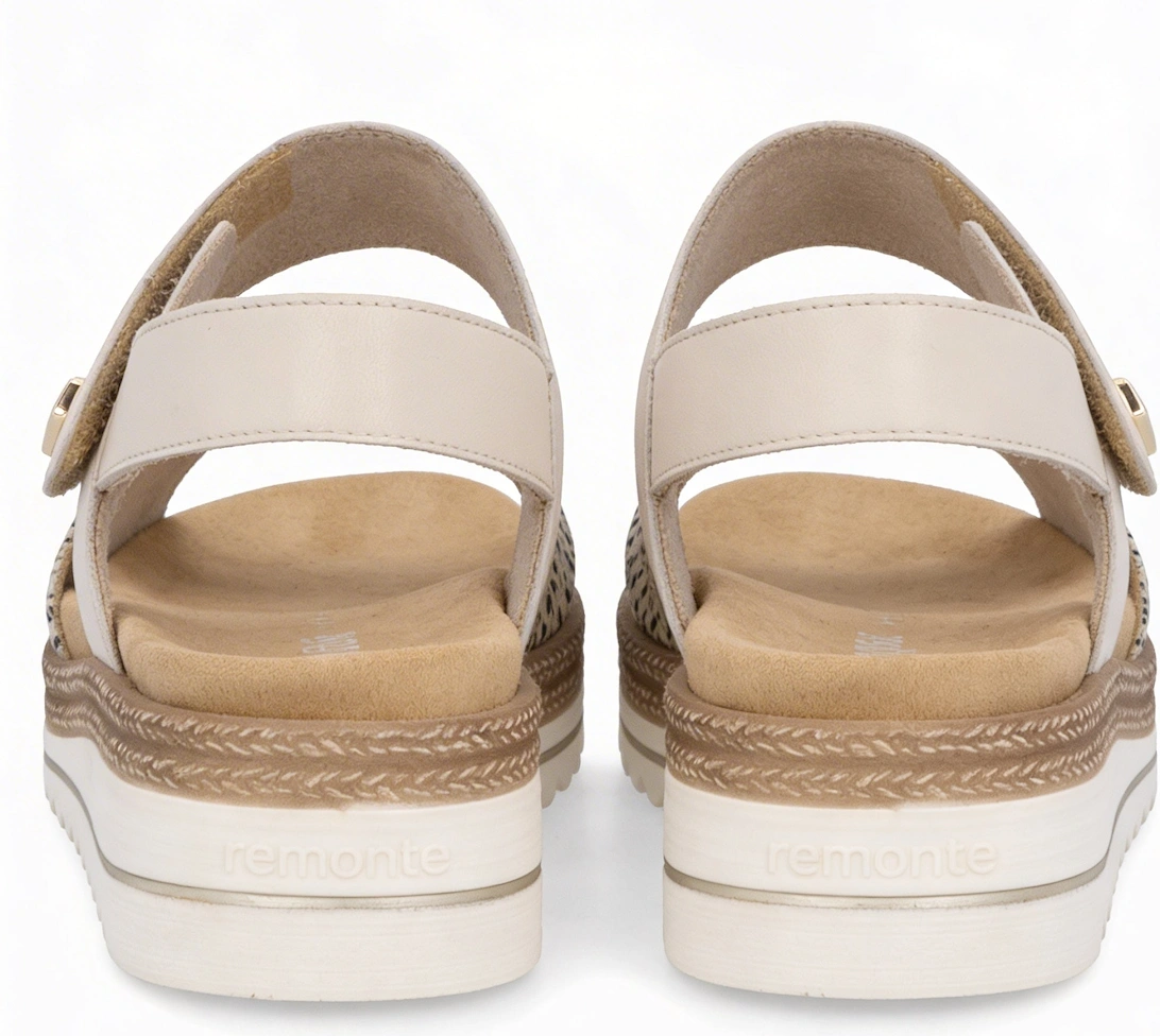 D0Q59 Womens Slingback Sandals Beige/Gold