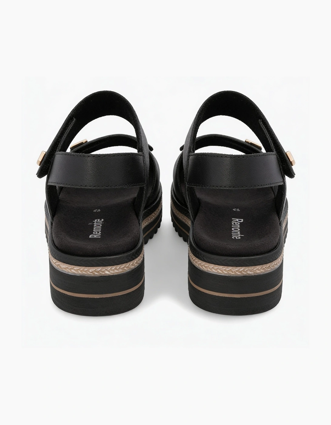 Remonte D0Q59 Womens Ankle Strap Sandals Black