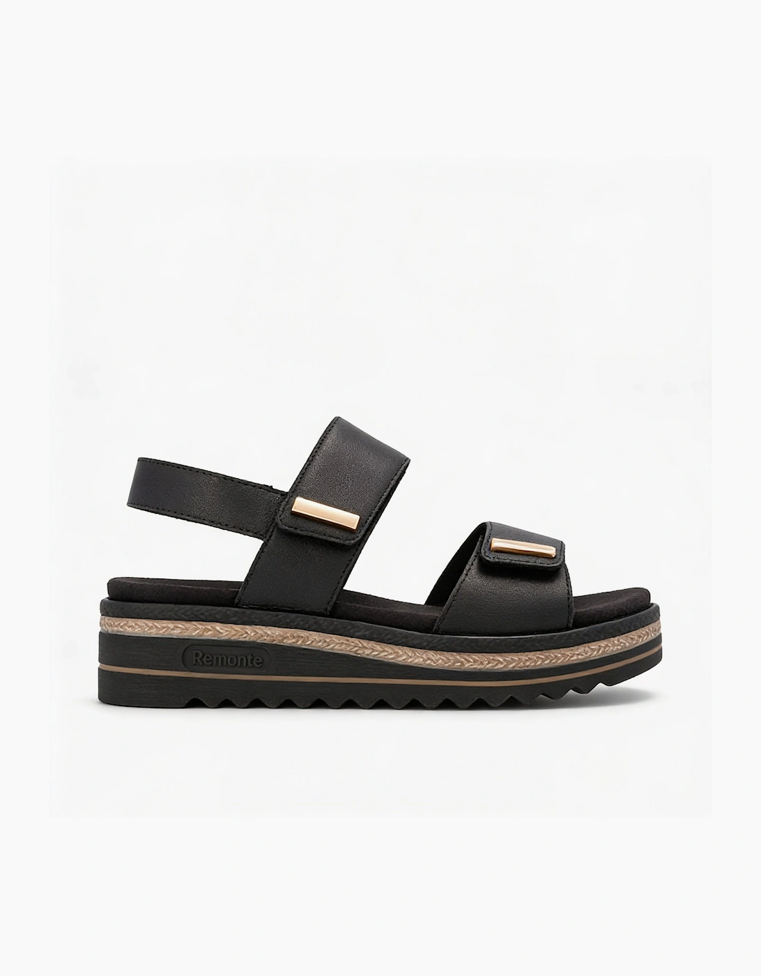 Remonte D0Q59 Womens Ankle Strap Sandals Black