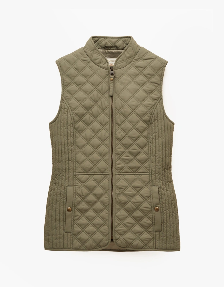 MINX Womens Gilets Khaki Green