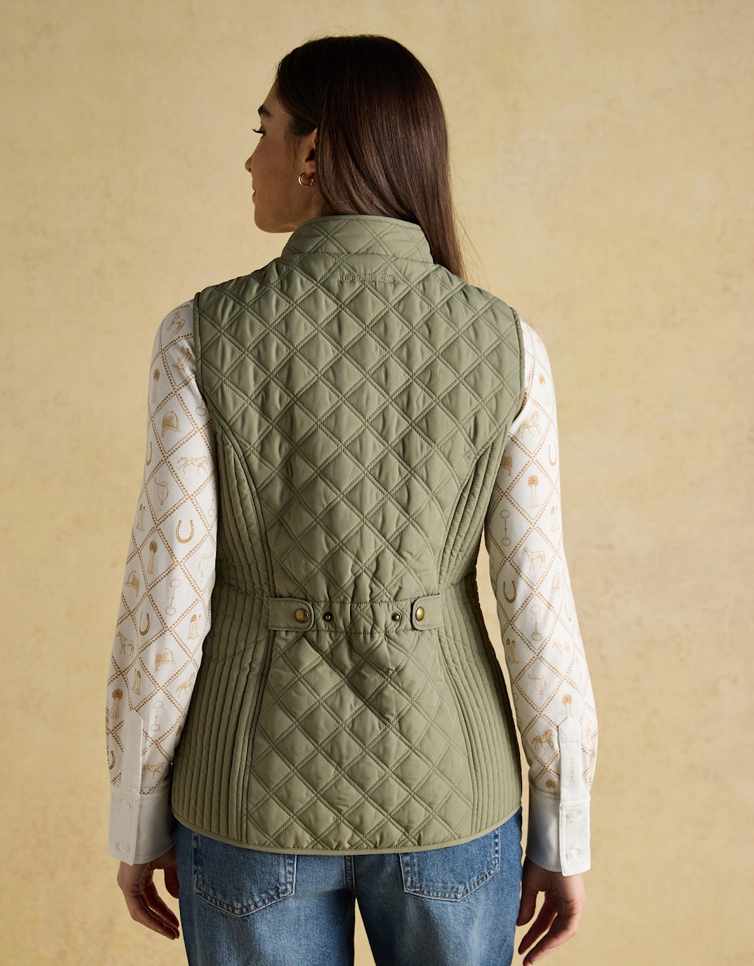 MINX Womens Gilets Khaki Green