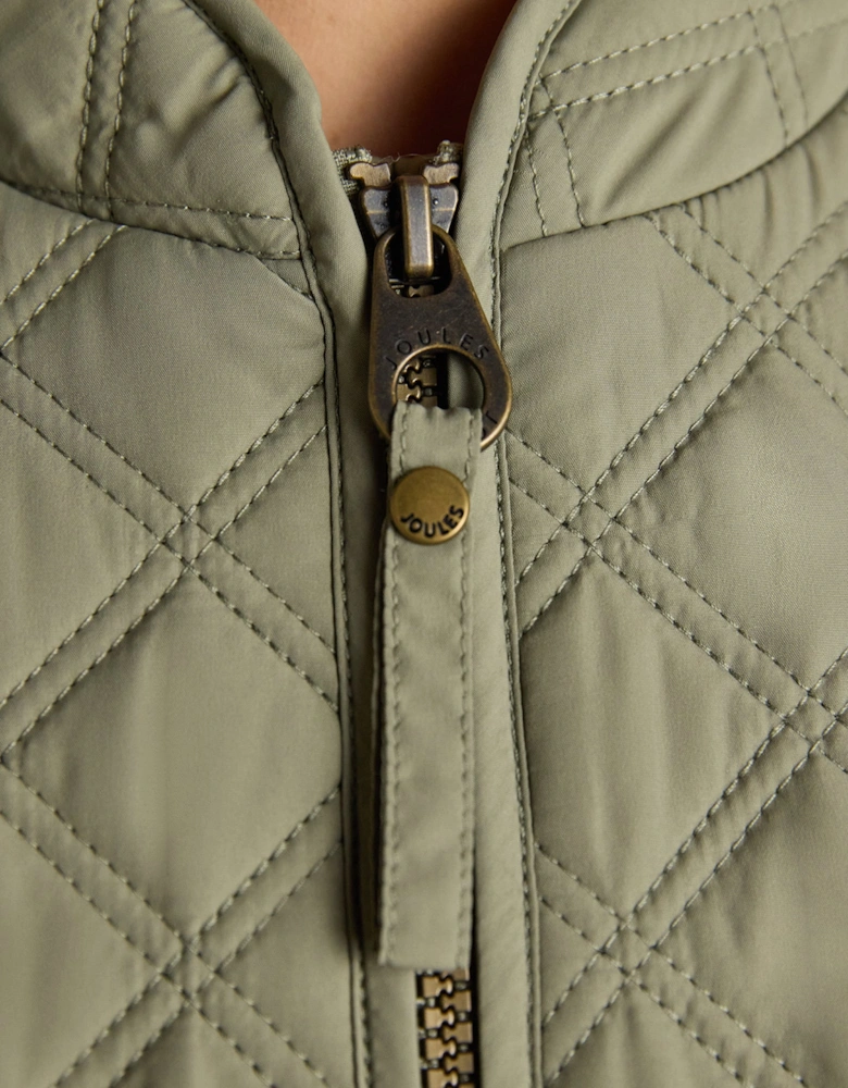 MINX Womens Gilets Khaki Green