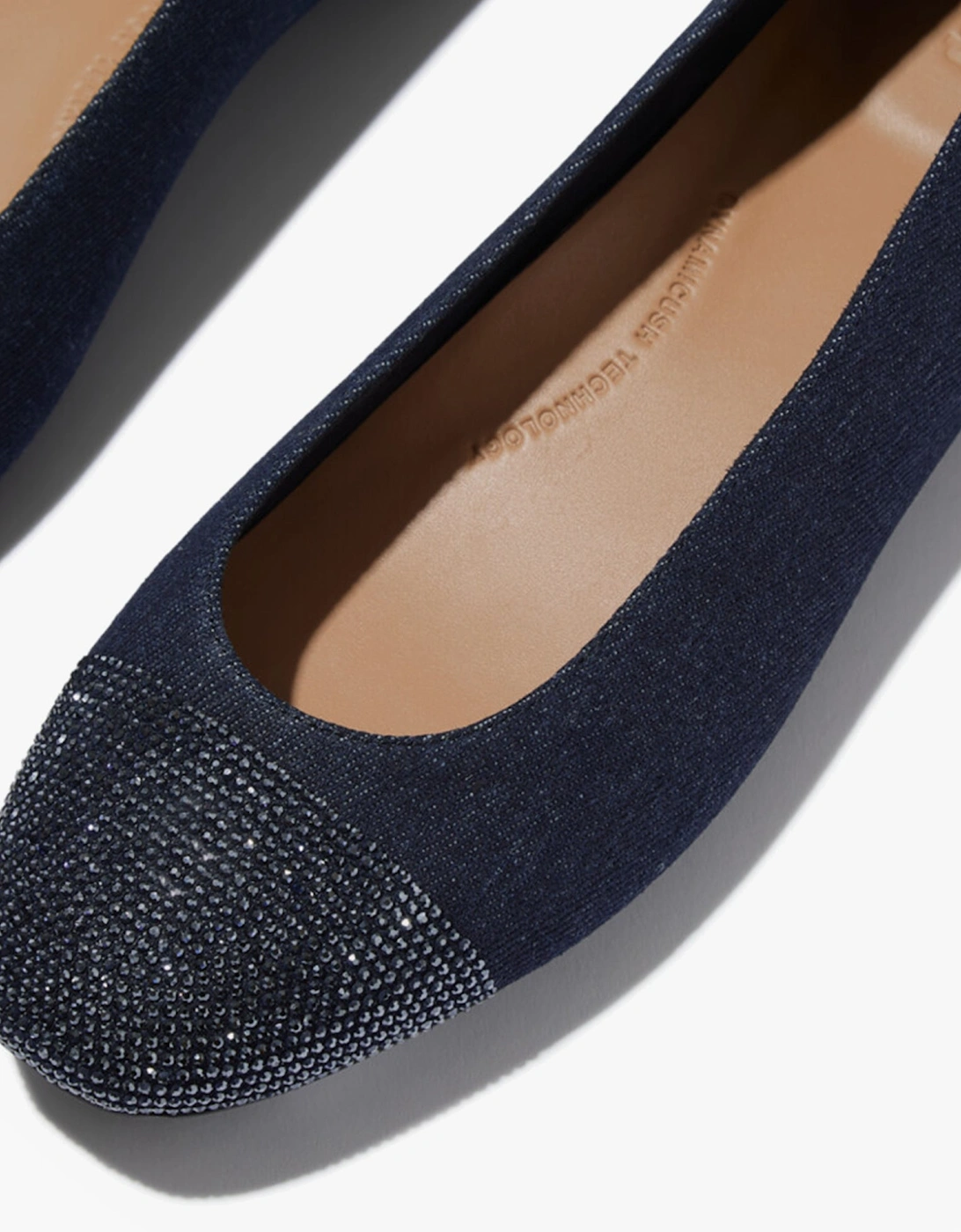 DELICATO CRYSTAL Womens Mary Jane Dark Denim