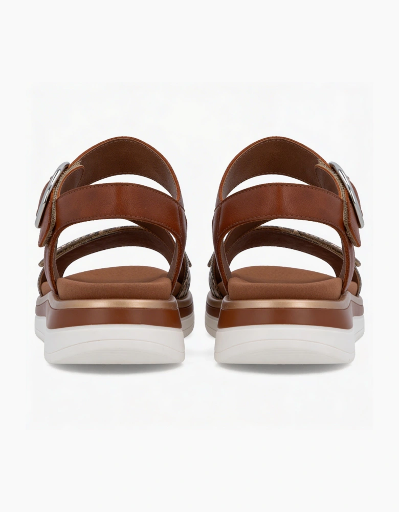 Remonte D1J64 Womens Ankle Strap Sandals Brown