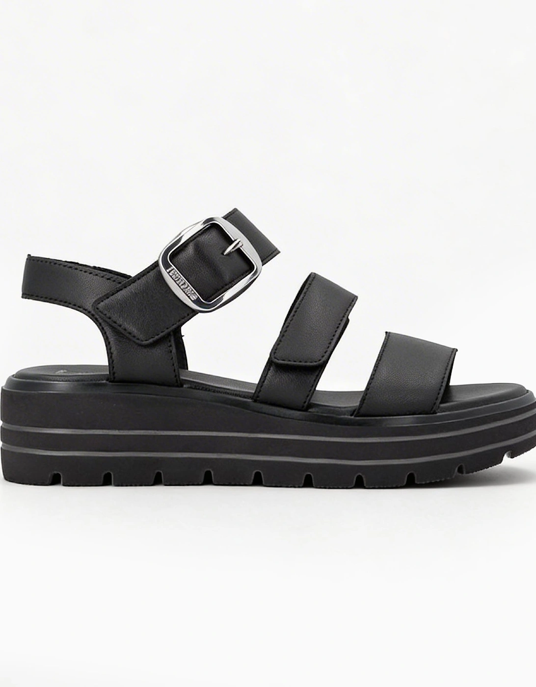 D3N50 Womens Ankle Strap Sandals Black, 6 of 5