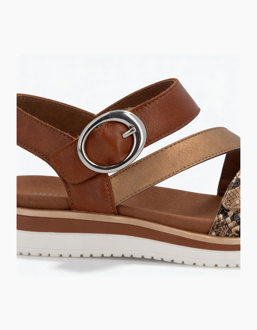 Remonte D1J64 Womens Ankle Strap Sandals Brown