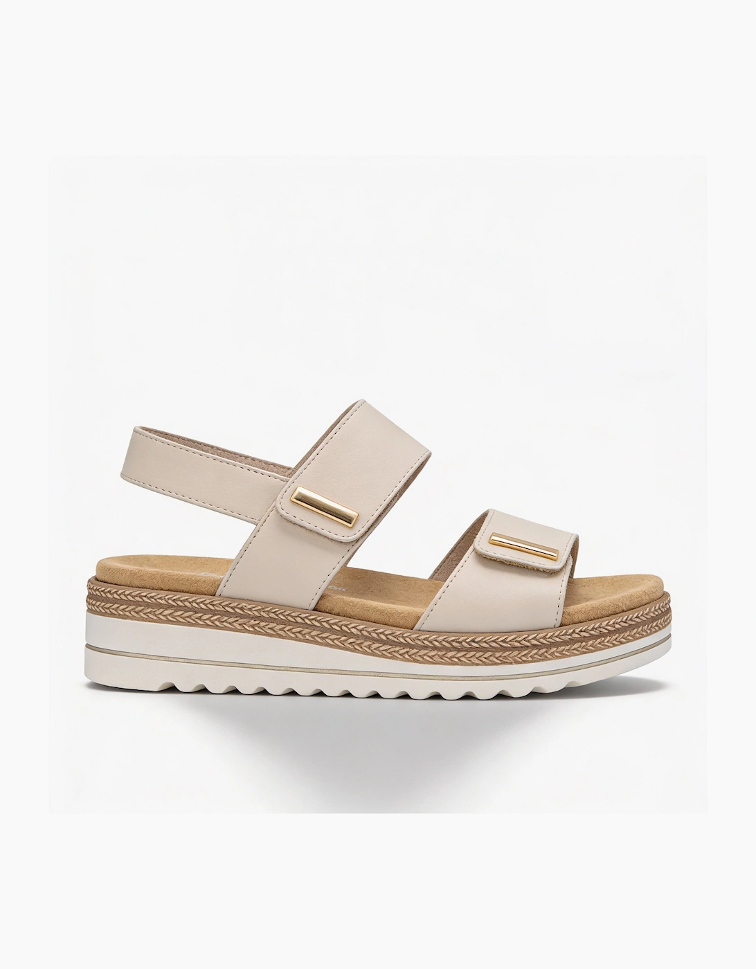 Remonte D0Q59 Womens Ankle Strap Sandals Beige