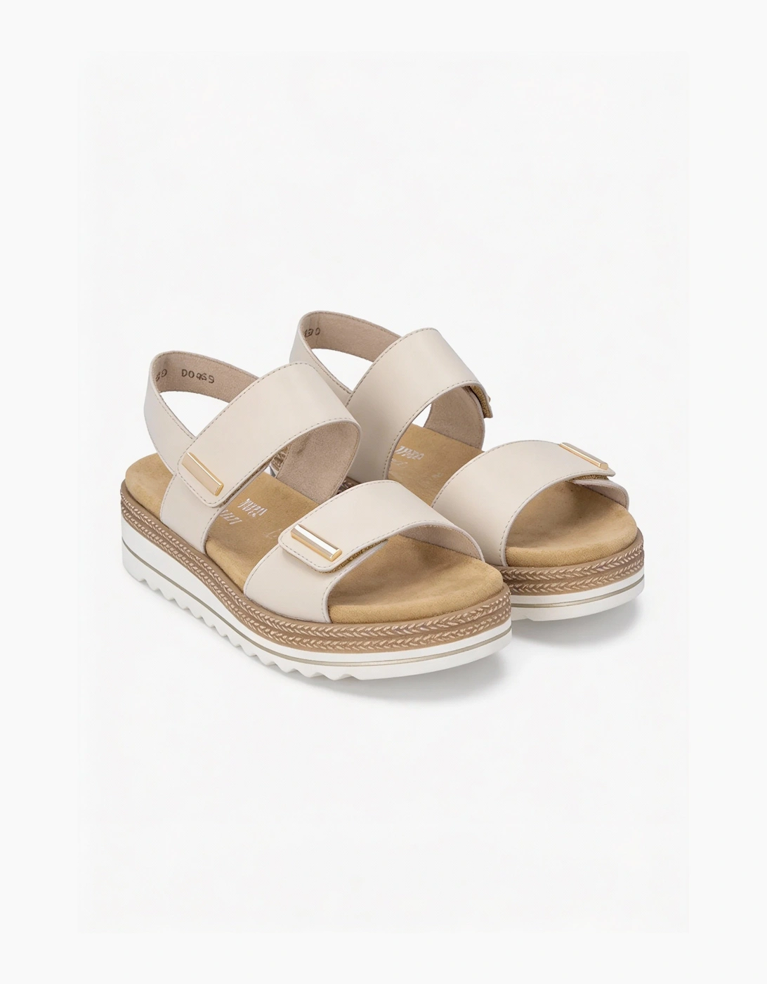 Remonte D0Q59 Womens Ankle Strap Sandals Beige