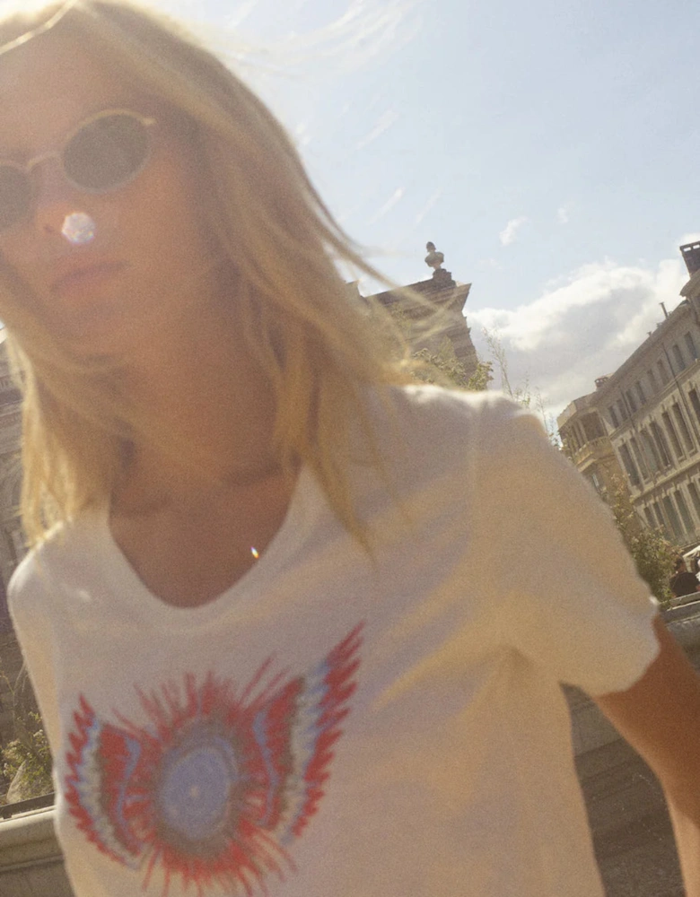 Romi Gethi glam tee in white