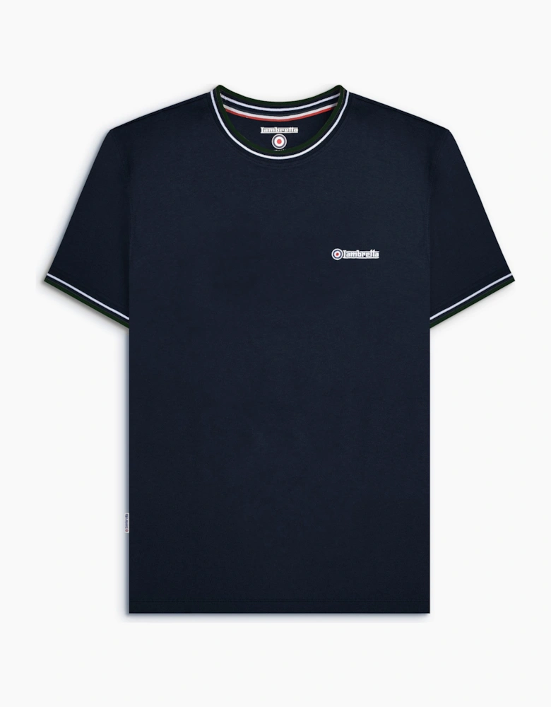 Lambretta Mens Tipped Pique T-Shirt
