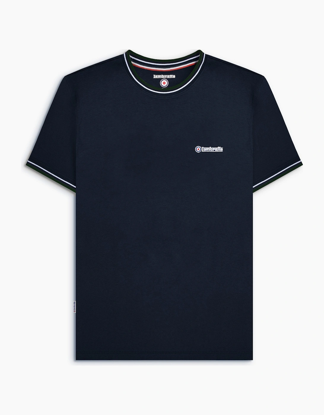 Lambretta Mens Tipped Pique T-Shirt