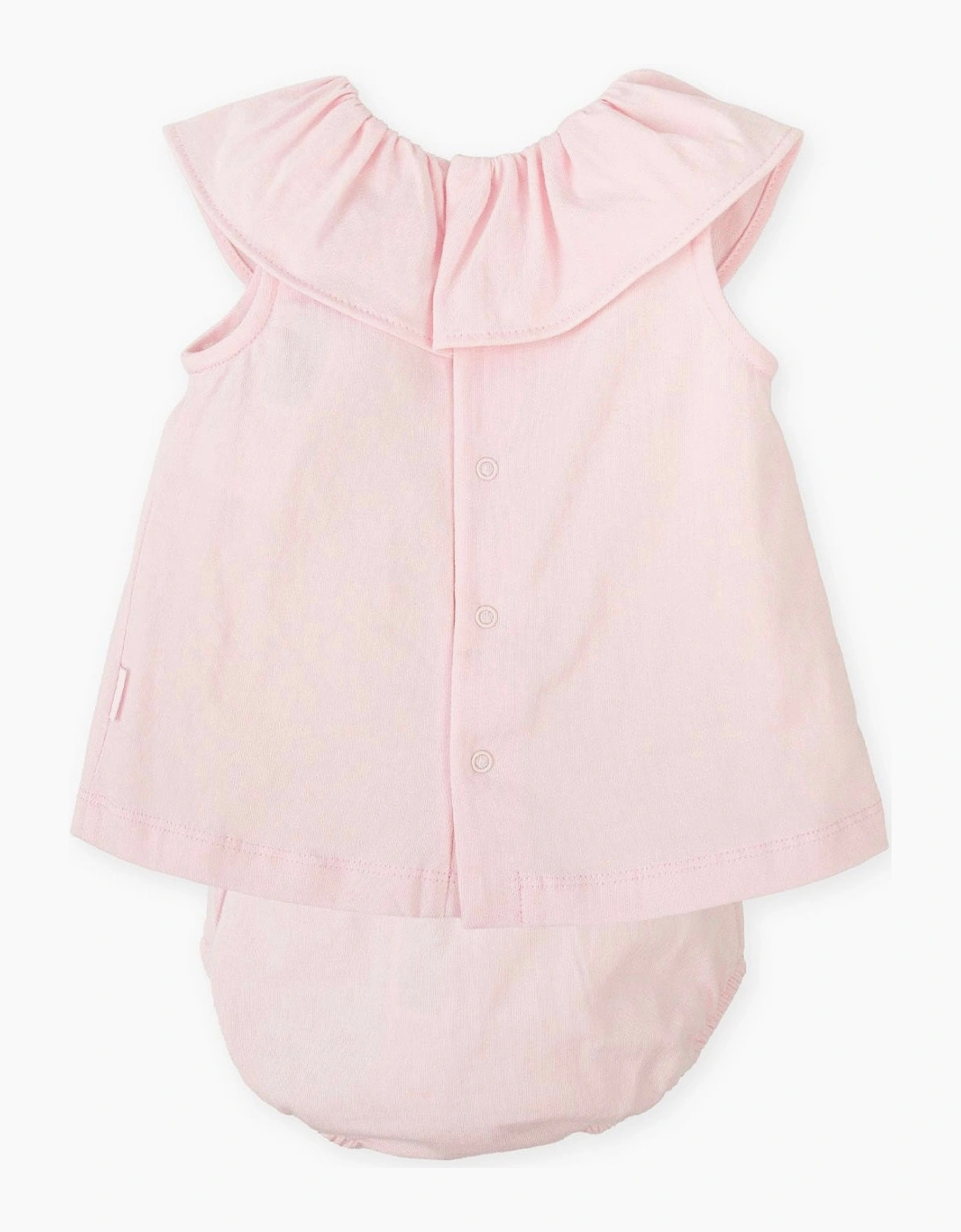 Girls Pale Pink Jersey Dress Set