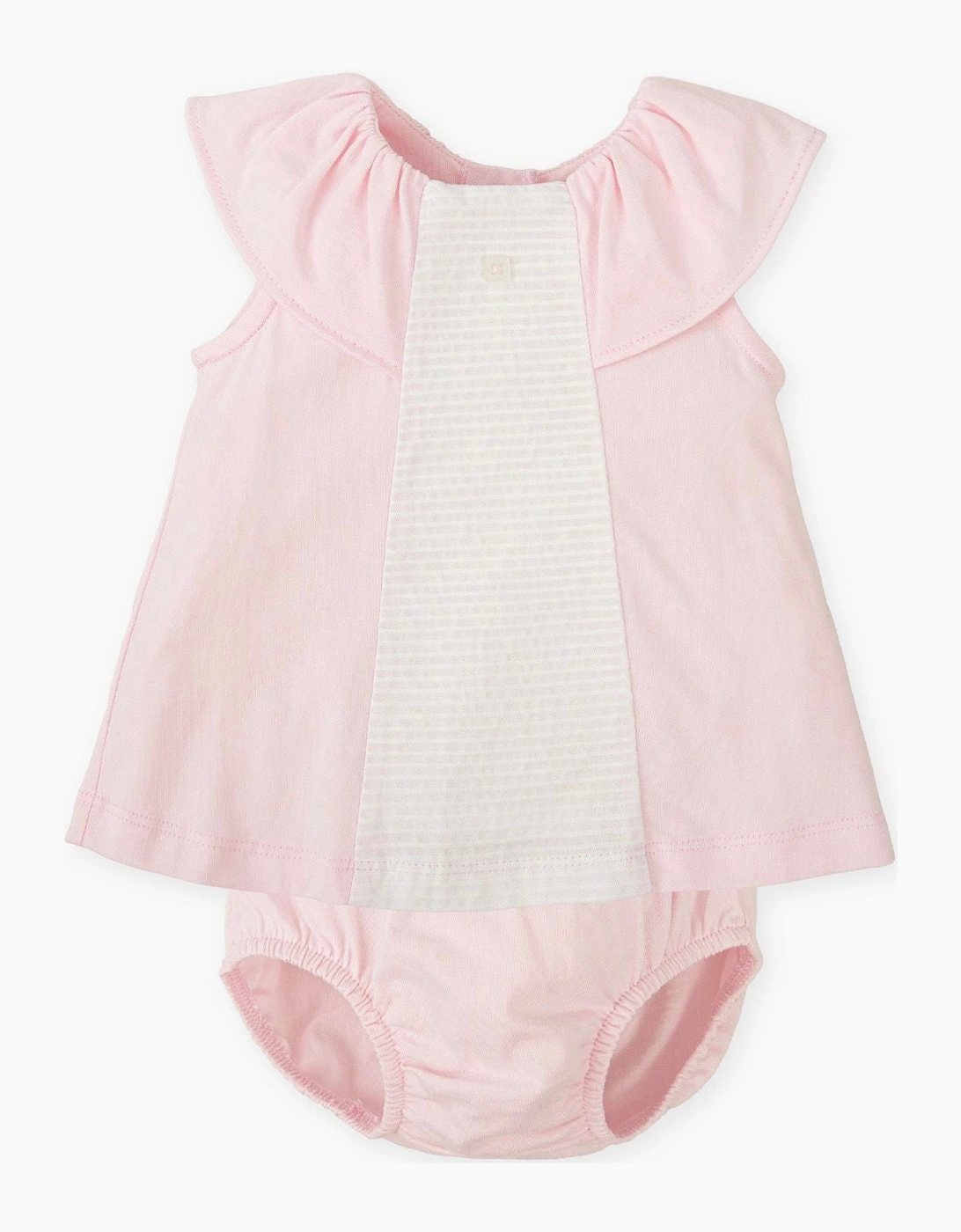 Girls Pale Pink Jersey Dress Set, 4 of 3