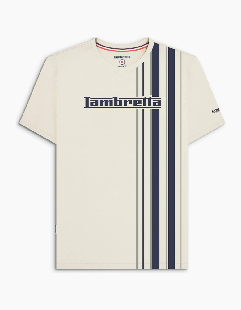 Mens Multi Stripe Short Sleeve T-Shirt