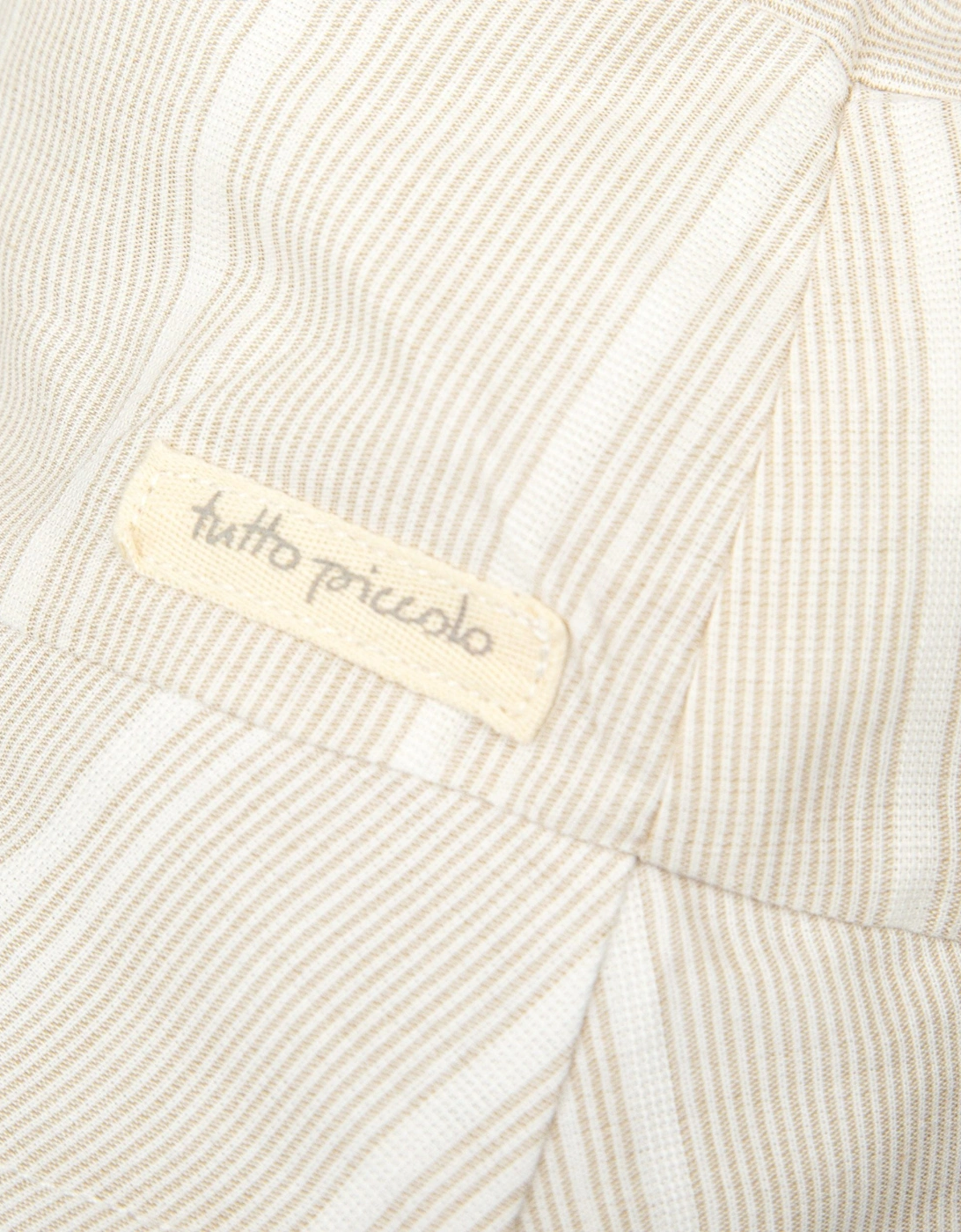 Boys Neutral Stripe Sun Hat