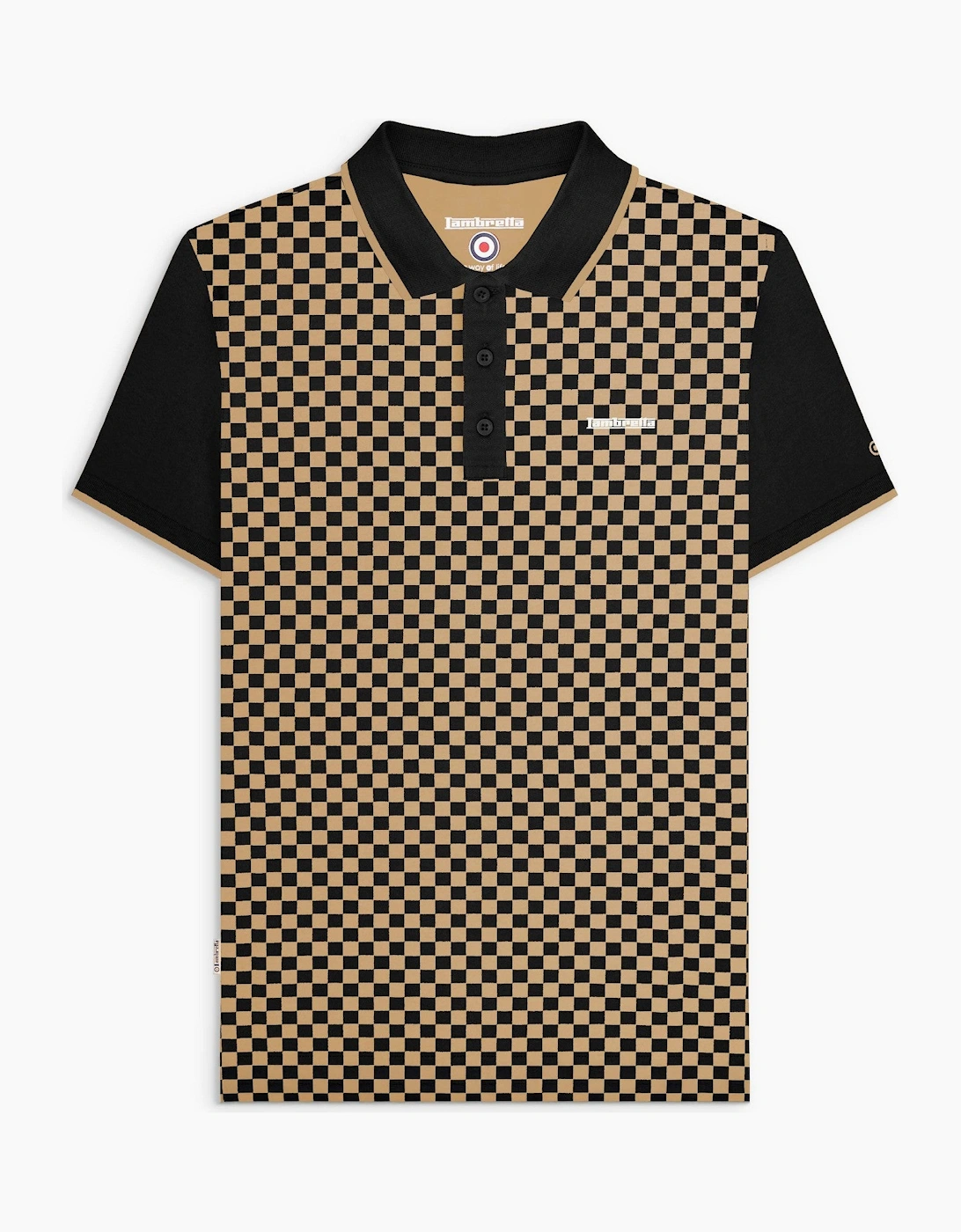 Lambretta Mens Two Tone Polo Shirt, 2 of 1