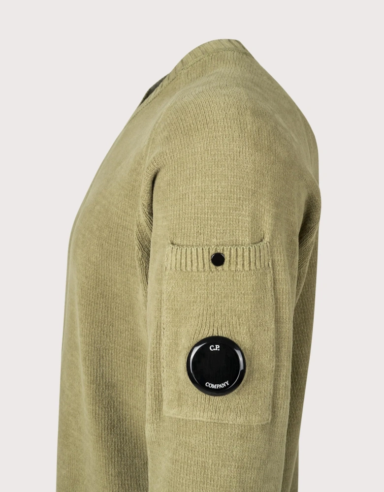 Cotton Chenille Crewneck Lens Jumper