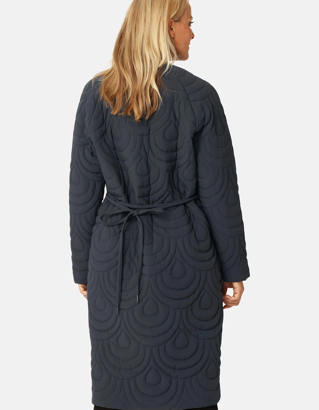 Blossom long quilted coat
