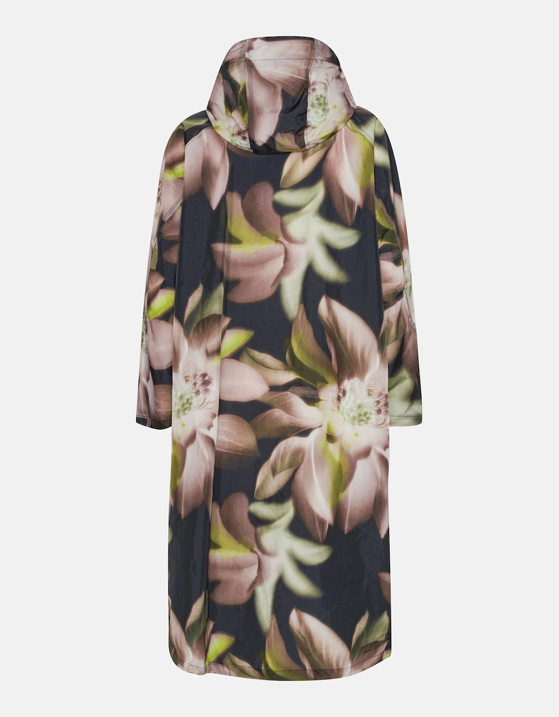 Dark photoristic raincoat