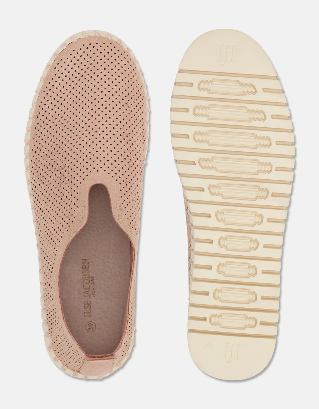 Platform tulip glitter in adobe pearled rose ivory