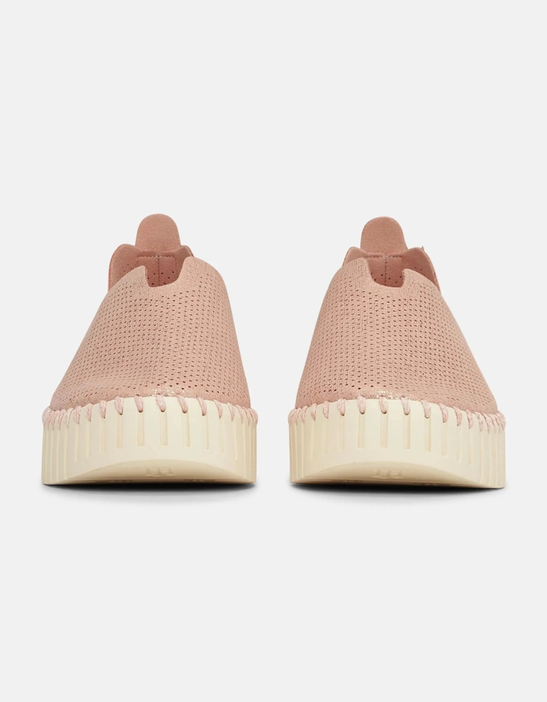 Platform tulip glitter in adobe pearled rose ivory