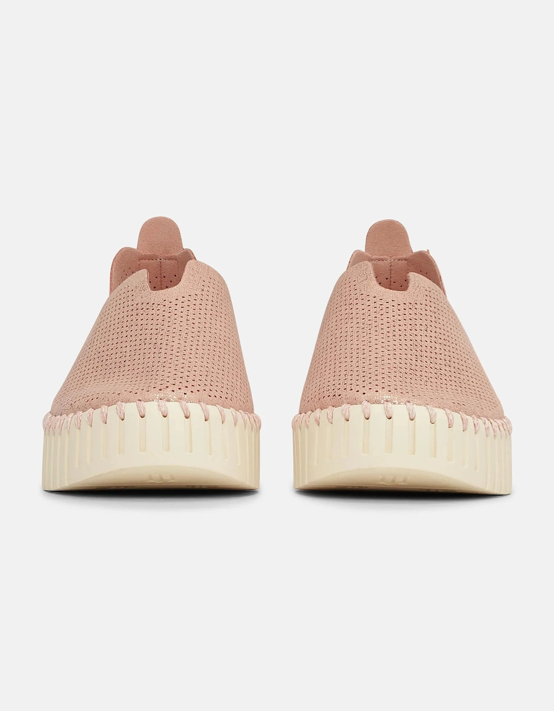 Platform tulip glitter in adobe pearled rose ivory