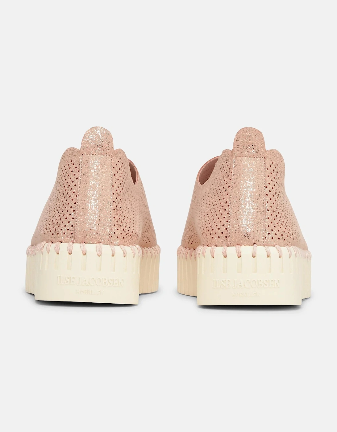 Platform tulip glitter in adobe pearled rose ivory