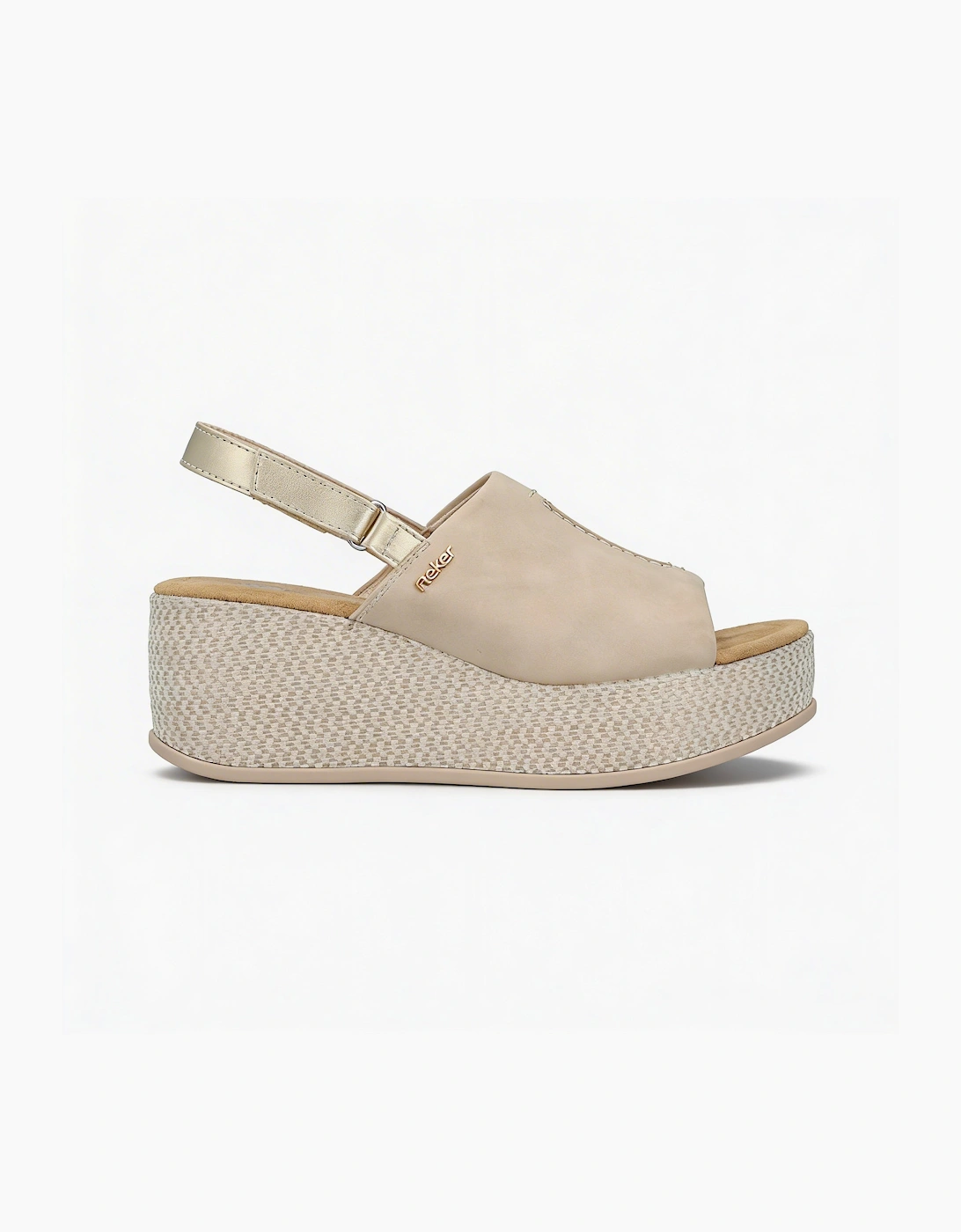 Rieker Women's Rieker 69460 Womens Slingback Sandals Beige - Pink