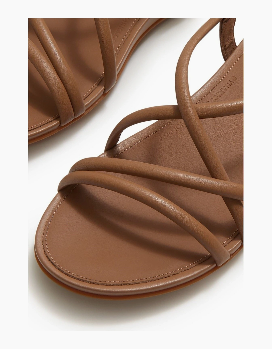 Gracie Crystal Leather Women's Classic Tan Sandals
