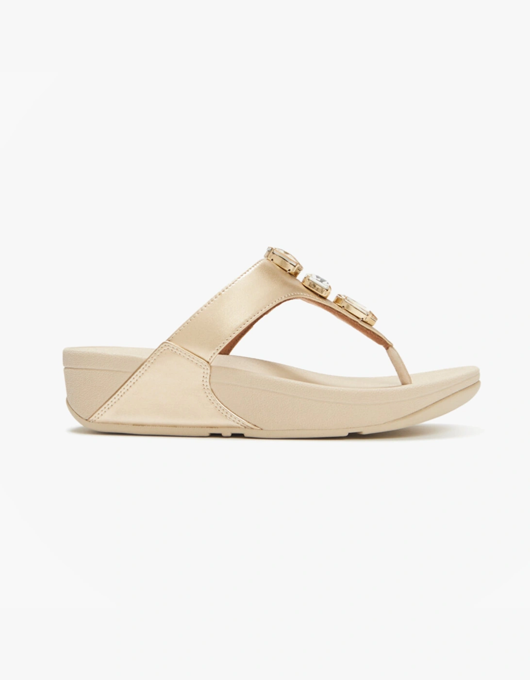 LULU ULTRA Womens Toe-Post Sandals Platino, 7 of 6