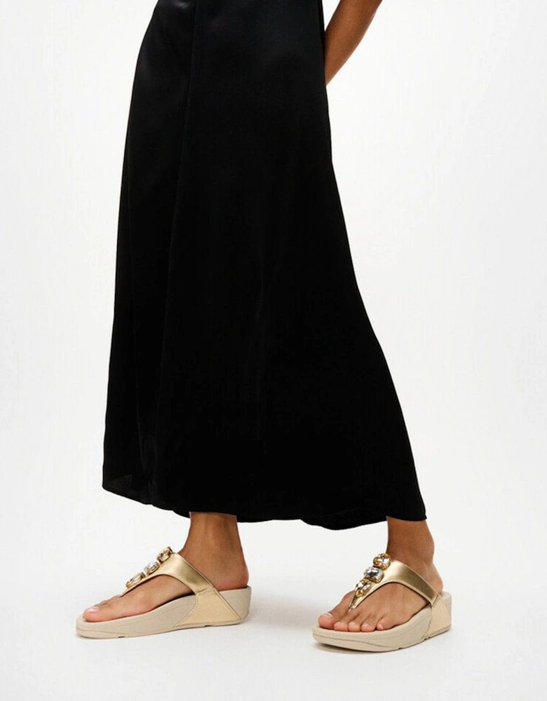 LULU ULTRA Womens Toe-Post Sandals Platino