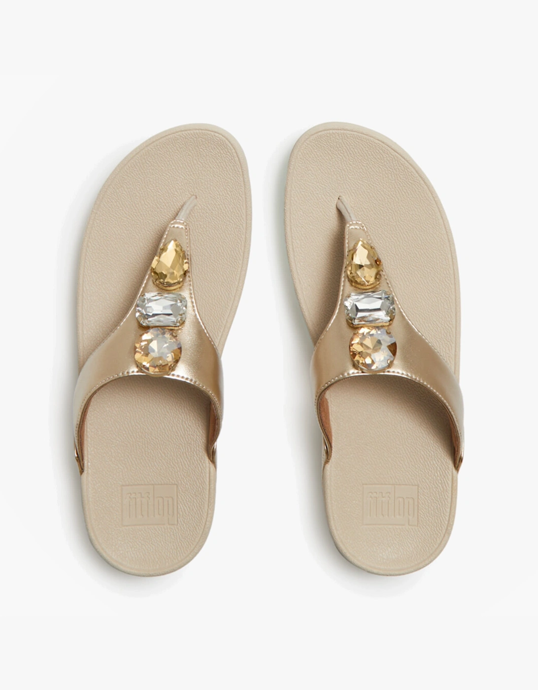 LULU ULTRA Womens Toe-Post Sandals Platino