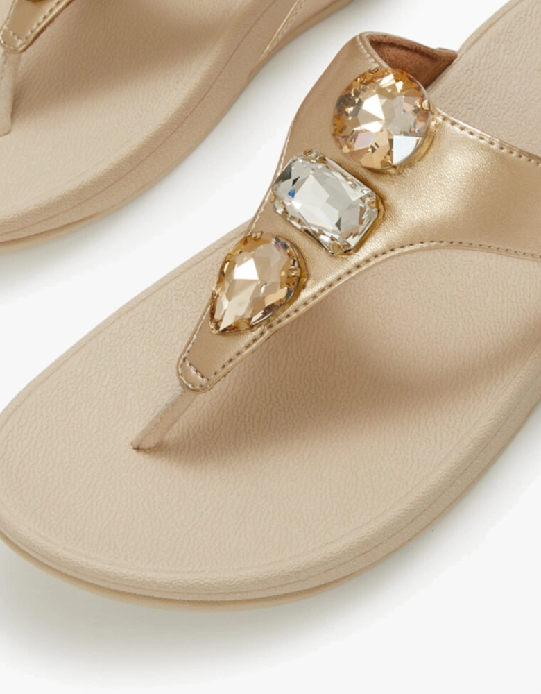 LULU ULTRA Womens Toe-Post Sandals Platino