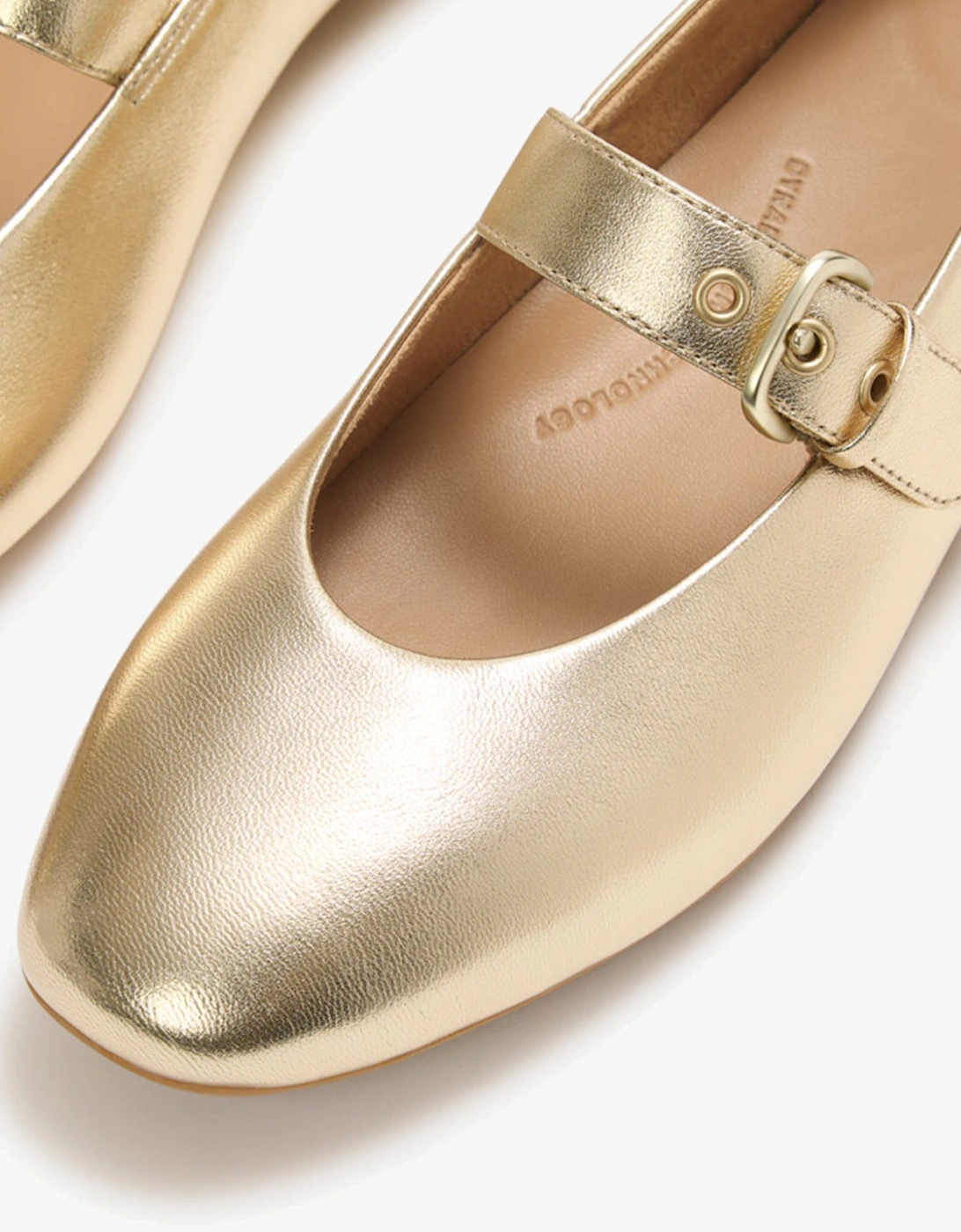 DELICATO LEATHER Womens Mary Jane Platino