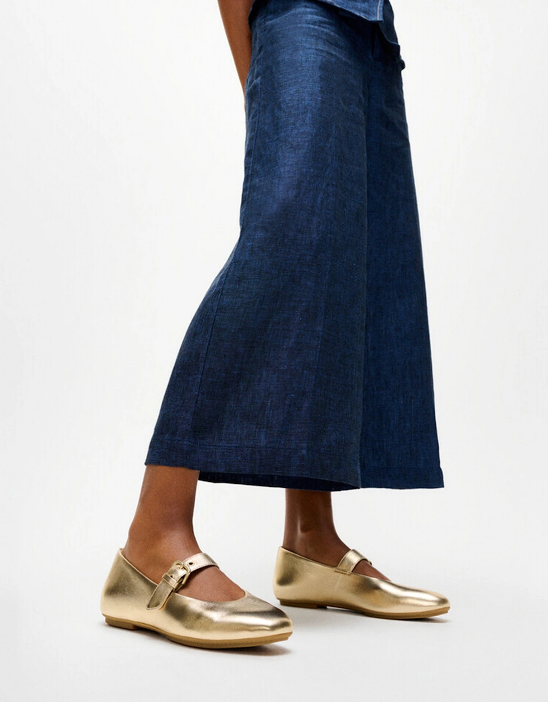 DELICATO LEATHER Womens Mary Jane Platino