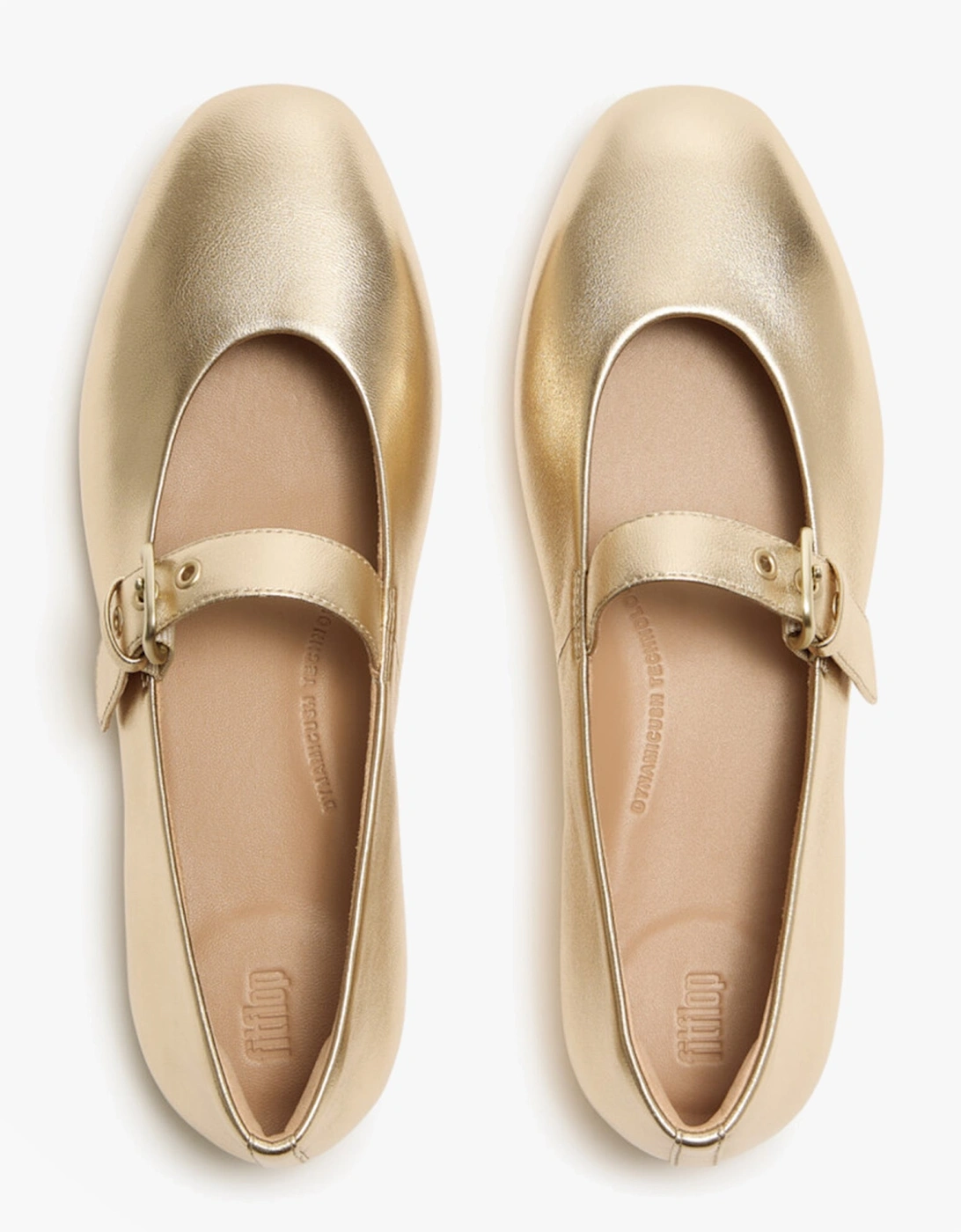 DELICATO LEATHER Womens Mary Jane Platino